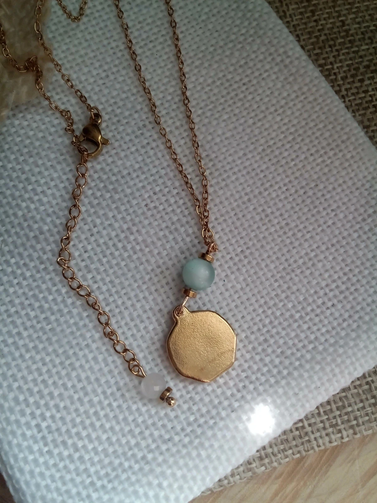 Collier ange et pierre naturelle de larimar – photo 4